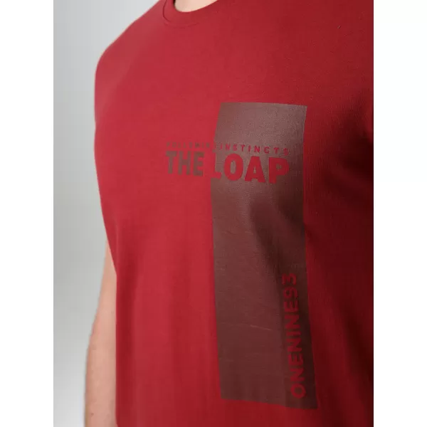  Herren-T-Shirt LOAP BORNEO ROT 