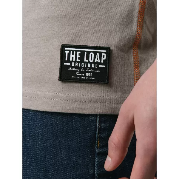  Herren-T-Shirt LOAP BOLT BRAUN/GRAU 
