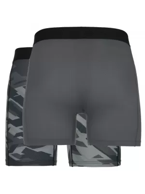 Herren-Boxershorts im 2er-Pack KILPI 2P NETT-M RM0214KI DUNKELGRAU/KHAKI