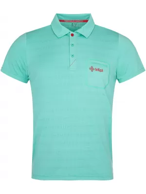 Herren-T-Shirt mit Kragen KILPI GIVRY-M RM0304KI TÜRKIS
