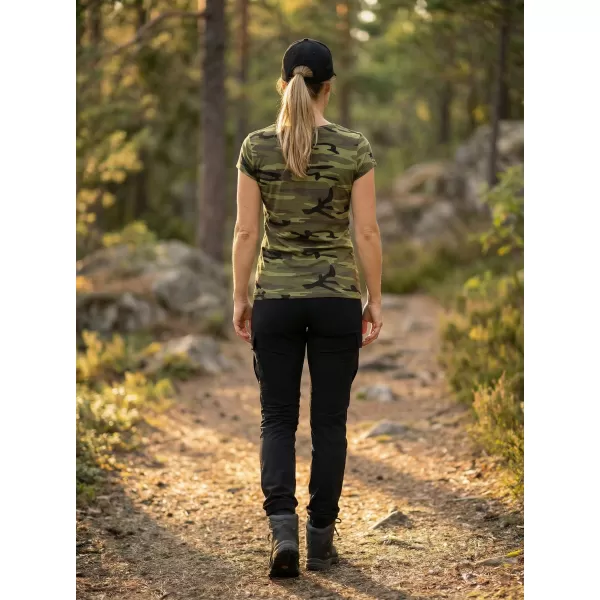  Damen-T-Shirt ALTISPORT ALW002C122 TARNGRÜN/WEIß 