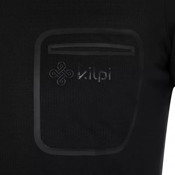  Herren-T-Shirt mit Kragen KILPI GIVRY-M RM0304KI SCHWARZ 