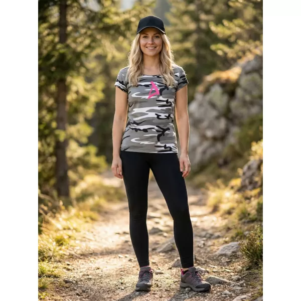  Damen-T-Shirt ALTISPORT ALW002C122 TARNGRAU/ROSA 