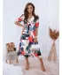 Kleid DSTREET EY1869 WEIß/BLAU
