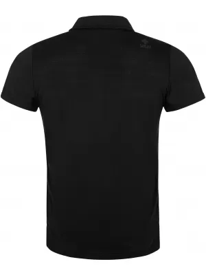 Herren-T-Shirt mit Kragen KILPI GIVRY-M RM0304KI SCHWARZ