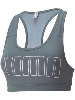 Damen-BH PUMA MID IMPACT 4KEEPS GRAPHIC BRA PM 520306-42 GRAU