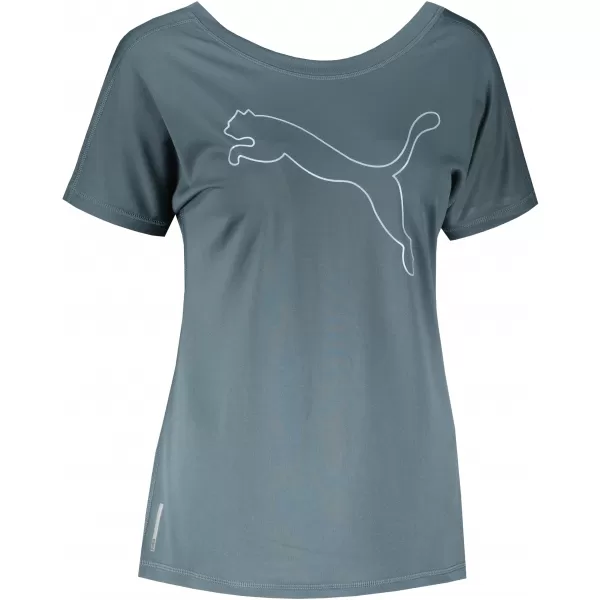 Damen-T-Shirt PUMA TRAIN FAVORITE JERSEY CAT TEE 520260-42 GRAU 