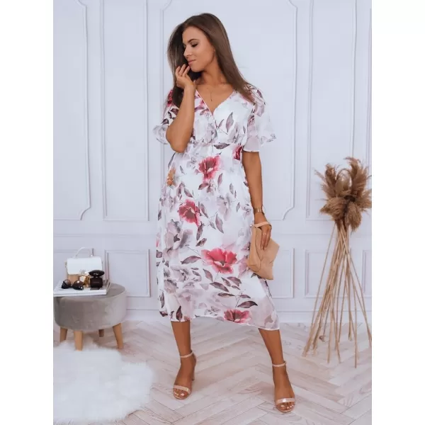  Kleid DSTREET EY1776 WEIß/ROSA 