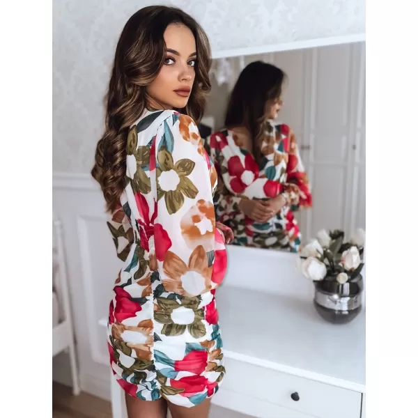  Kleid DSTREET EY2080Z WEIß/ROSA 