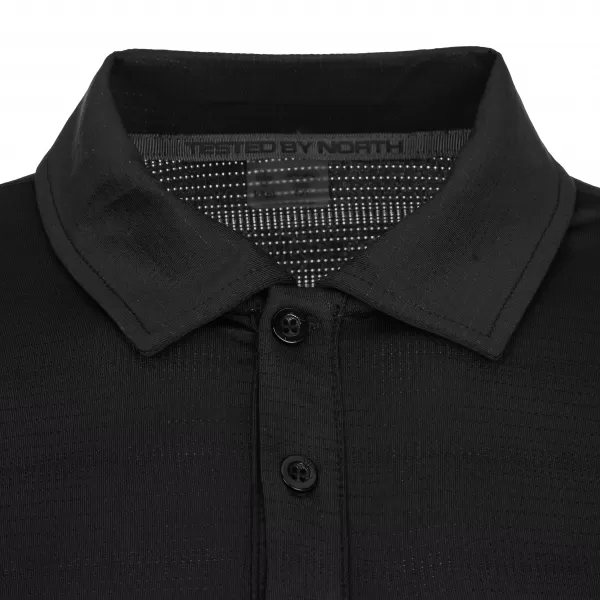  Herren-T-Shirt mit Kragen KILPI GIVRY-M RM0304KI SCHWARZ 