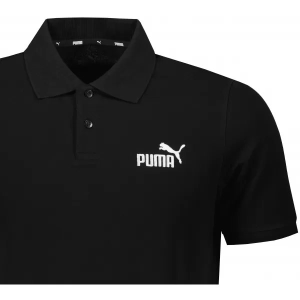  Herren-T-Shirt mit Kragen PUMA ESS PIQUE POLO 586674-01 SCHWARZ 