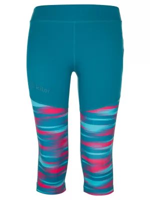 3/4-Leggings für Mädchen KILPI DARLEY-JG RJ0524KI TÜRKIS
