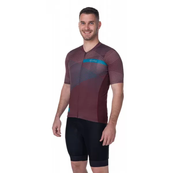  Herren-Radtrikot KILPI NERITO-M RM0310KI DUNKELROT 