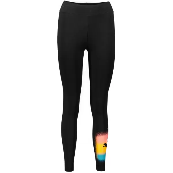  Leggings für Damen PUMA BRAND LOVE LEGGINGS 535708-01 SCHWARZ 