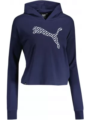 Damen-Sweatshirt PUMA POWER SUMMER GRAPHIC HOODIE TR 848402-06 BLAU