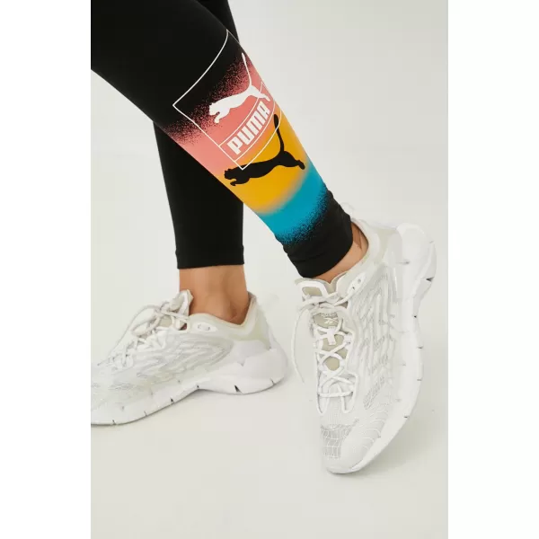  Leggings für Damen PUMA BRAND LOVE LEGGINGS 535708-01 SCHWARZ 