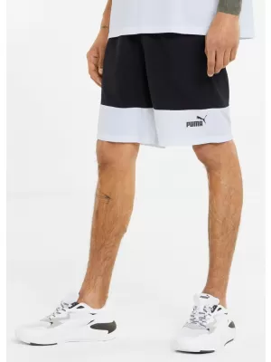 Herrenshorts PUMA POWER COLORBLOCK WOVEN SHORTS 9 848819-01 SCHWARZ