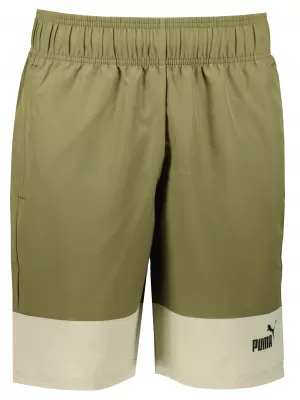 Herrenshorts PUMA POWER COLORBLOCK WOVEN SHORTS 9 848819-32 GRÜN