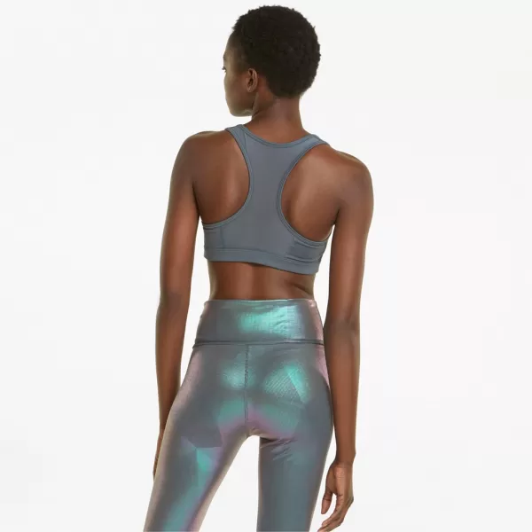  Damen-BH PUMA MID IMPACT 4KEEPS GRAPHIC BRA PM 520306-42 GRAU 