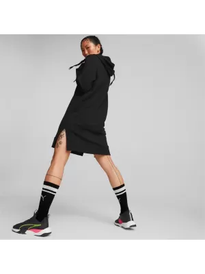 Damen-Sweatshirt PUMA HER HOODED DRESS 670817-01 SCHWARZ