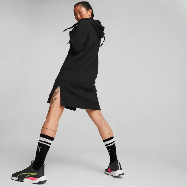  Damen-Sweatshirt PUMA HER HOODED DRESS 670817-01 SCHWARZ 