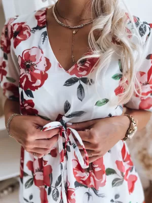 Kleid DSTREET CLAIRE II EY1866z WEIß -RED