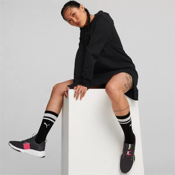  Damen-Sweatshirt PUMA HER HOODED DRESS 670817-01 SCHWARZ 