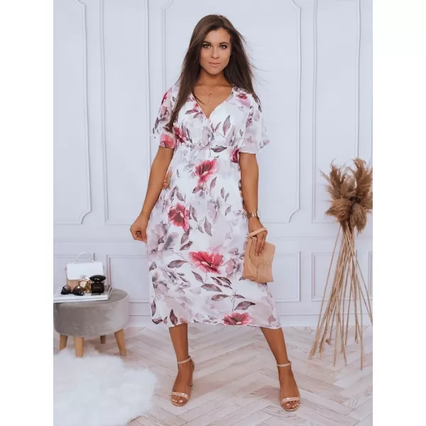  Kleid DSTREET EY1776 WEIß/ROSA 