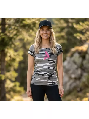 Damen-T-Shirt ALTISPORT ALW002C122 TARNGRAU/ROSA