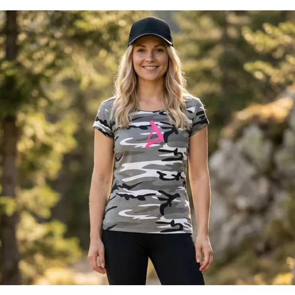  Damen-T-Shirt ALTISPORT ALW002C122 TARNGRAU/ROSA 