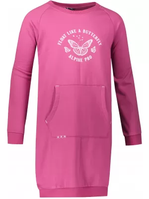 Mädchenkleid ALPINE PRO ANAHO KSKY117 FUCHSIE