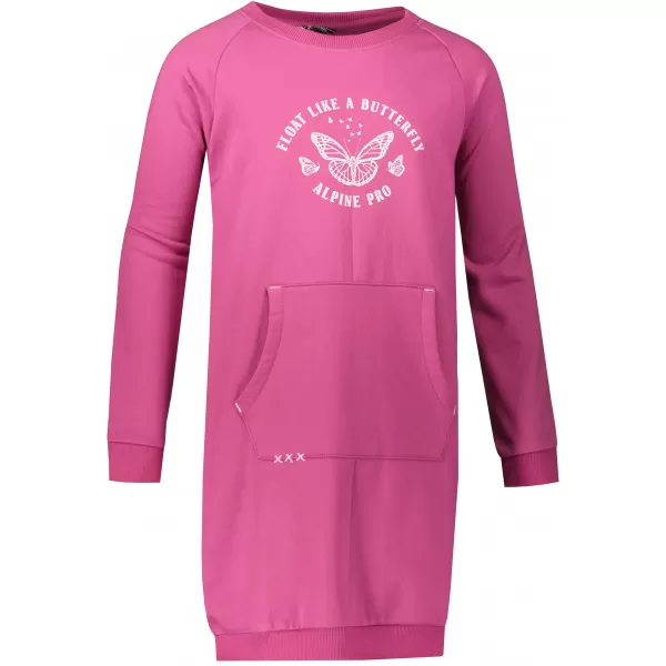  Mädchenkleid ALPINE PRO ANAHO KSKY117 FUCHSIE 