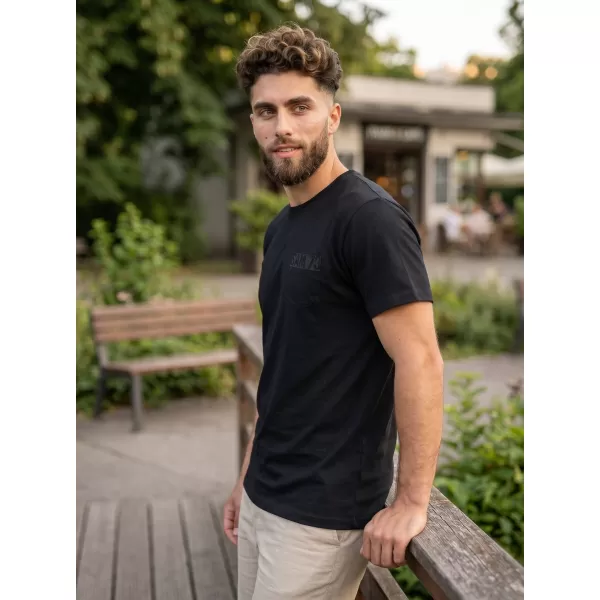  Herren-T-Shirt SAM 73 QUARIP MT 812 SCHWARZ 