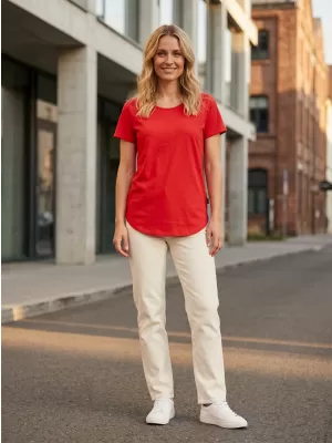 Damen-T-Shirt SAM 73 ASONG WT 874 ROT
