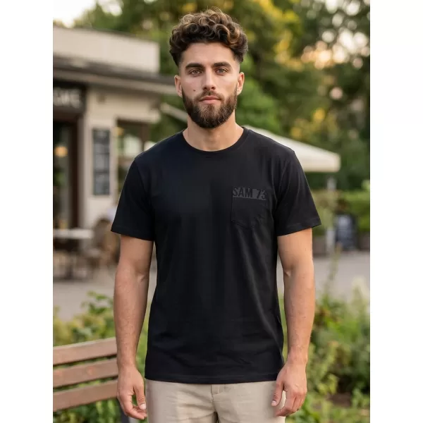  Herren-T-Shirt SAM 73 QUARIP MT 812 SCHWARZ 