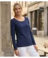 Damen-T-Shirt KIXMI OLIMPIE DUNKELBLAU