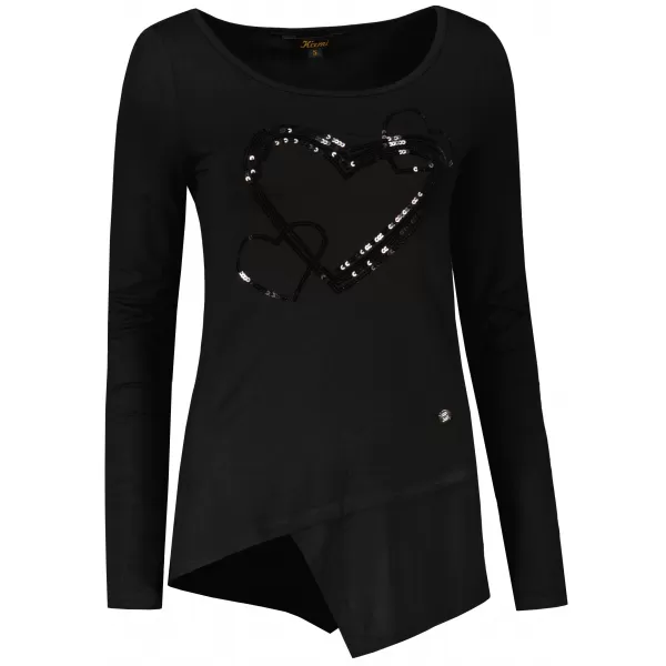  Damen-T-Shirt KIXMI ORIANA SCHWARZ 