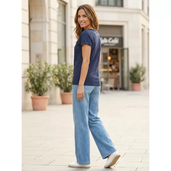  Damen-T-Shirt KIXMI ONELLA DUNKELBLAU 
