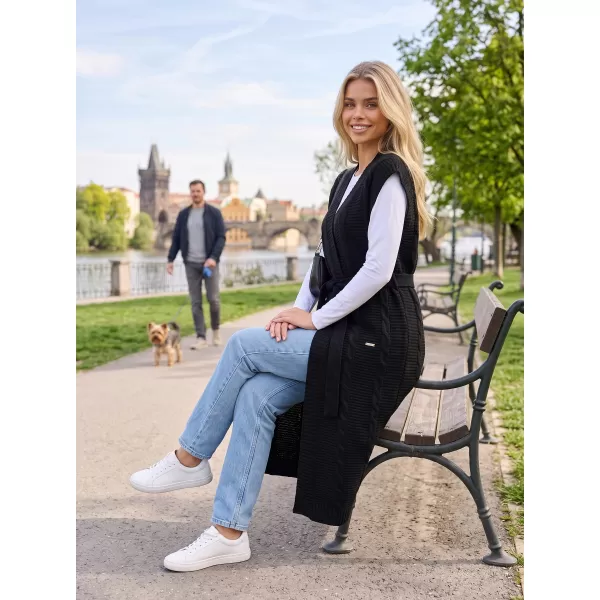  Lange Damenweste KIXMI OTYLIA SCHWARZ 