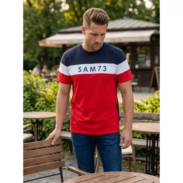  Herren-T-Shirt SAM 73 KAVIX MT 815 ROT 