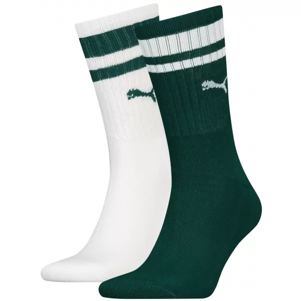  Socken PUMA CREW HERITAGE STRIPE 2P 907944-07 GRÜN 