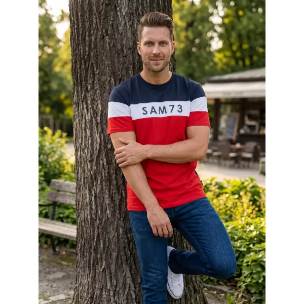  Herren-T-Shirt SAM 73 KAVIX MT 815 ROT 