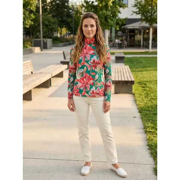  Rollkragenpullover für Damen KIXMI OPRAH GRÜN 