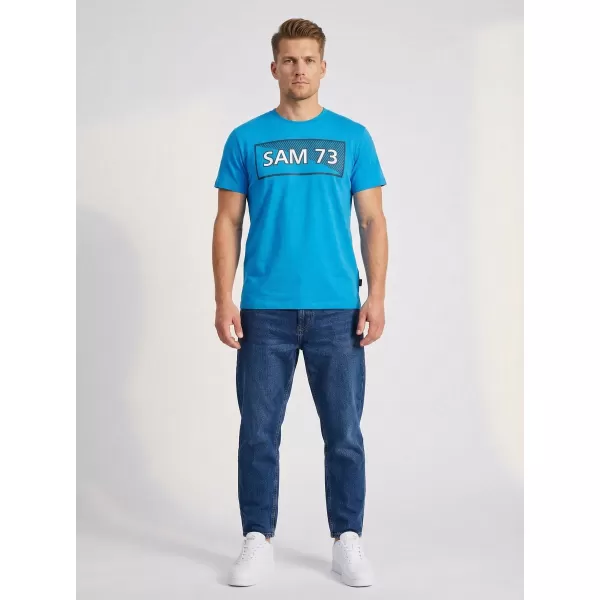 Herren-T-Shirt SAM 73 FENRI MT 814 LEUCHTEND BLAU 