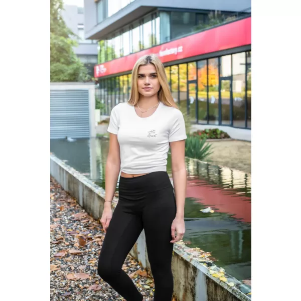  Crop-Top-T-Shirt für Damen ALTISPORT BYB/ALW056BY042 WEIß 