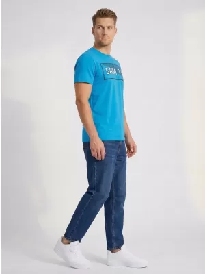 Herren-T-Shirt SAM 73 FENRI MT 814 LEUCHTEND BLAU