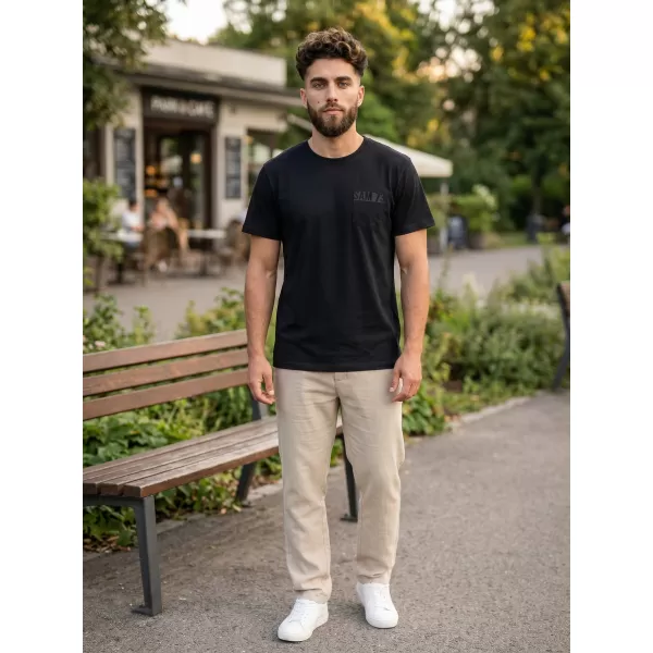  Herren-T-Shirt SAM 73 QUARIP MT 812 SCHWARZ 