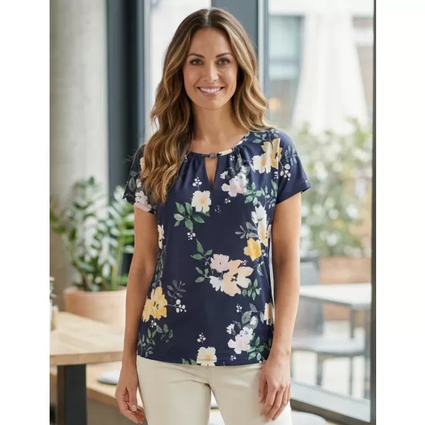  Damen-T-Shirt KIXMI ORNELLA DUNKELBLAU 