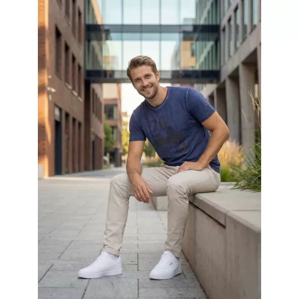  Herren-T-Shirt KIXMI OMER DUNKELBLAU 
