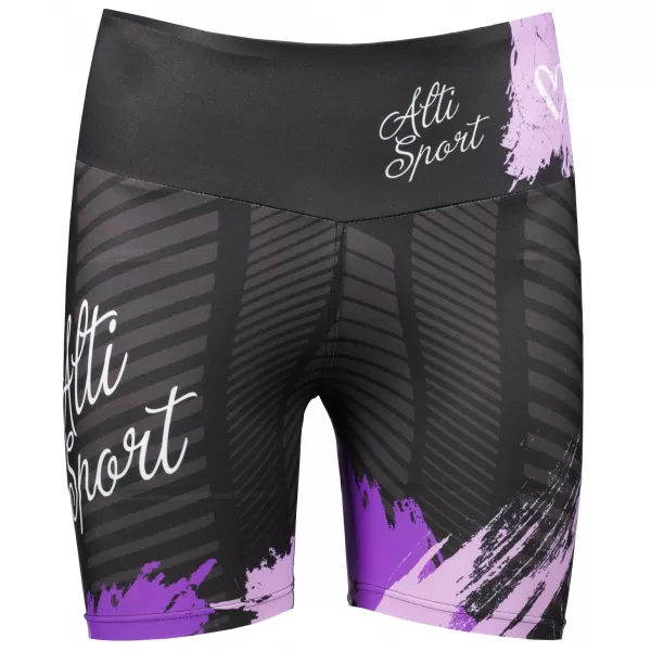  Kurze Premium-Leggings für Damen ALTISPORT SWE/ALW01S03 LILA 